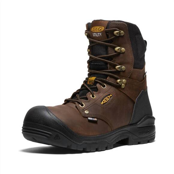 NEW KEEN men\'s utility wp soft toe work boot in dark earth